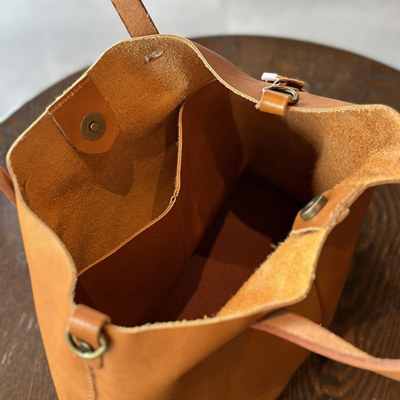 Full Grain Leather Women Handbag, Women's Leather Shoulder Crossbody Bag, Leather Top Handle Bag with Removable Strap
