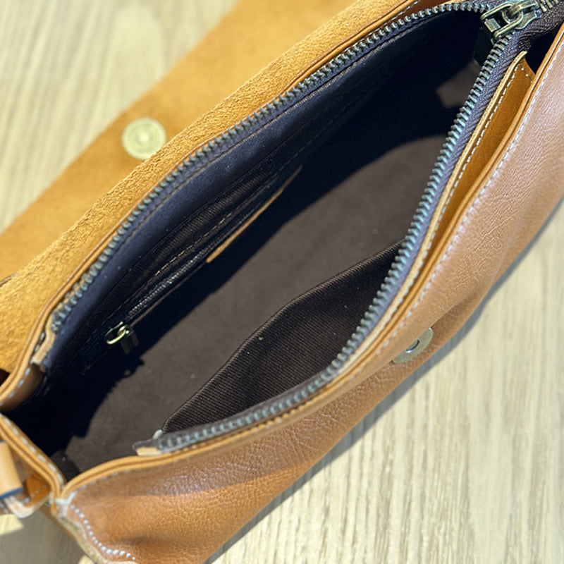 Leather Crossbody Women Wallet Purse, Small Full Grain Leather Shoulder Bag, Mini Crossbody Bag