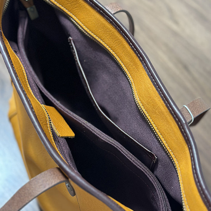 Large Capacity Leather Tote Bag, Leather Travel Tote Bag for Women, Full Grain Leather Shoulder Bag for Work