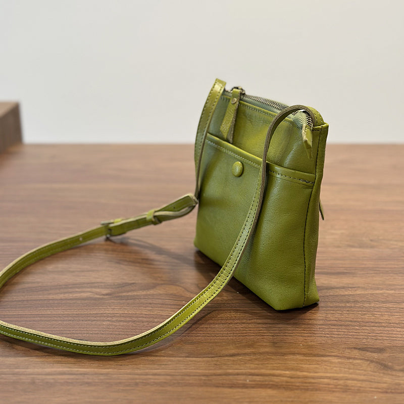 Leather Crossbody Phone Bag，Retro Mini Genuine leather Women's Bag