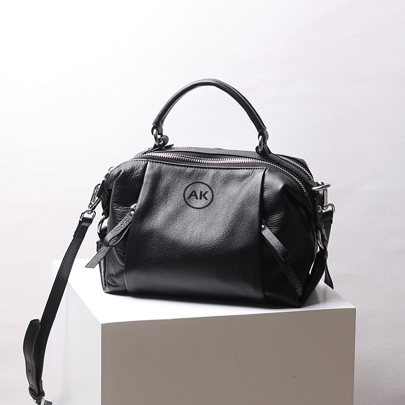Full Grain Leather Shoulder Bag, Handmade Leather Bag for Women, Cow Leather Backpack for Work