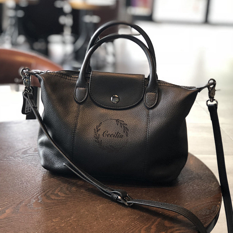 Leather Crossbody Bags for Women, Small Leather Shoulder Bag, Full Grain Leather Top Handle Bag