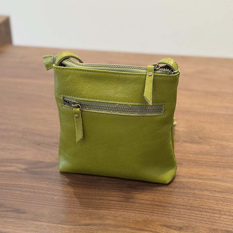 Leather Crossbody Phone Bag，Retro Mini Genuine leather Women's Bag