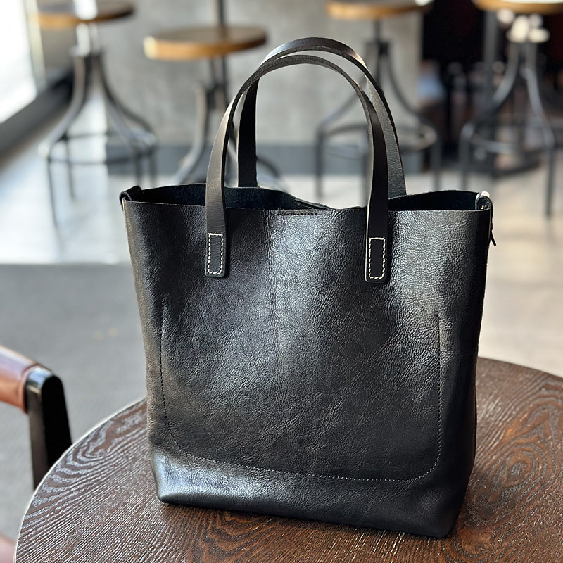 Full Grain Leather Women Handbag, Women's Leather Shoulder Crossbody Bag, Leather Top Handle Bag with Removable Strap