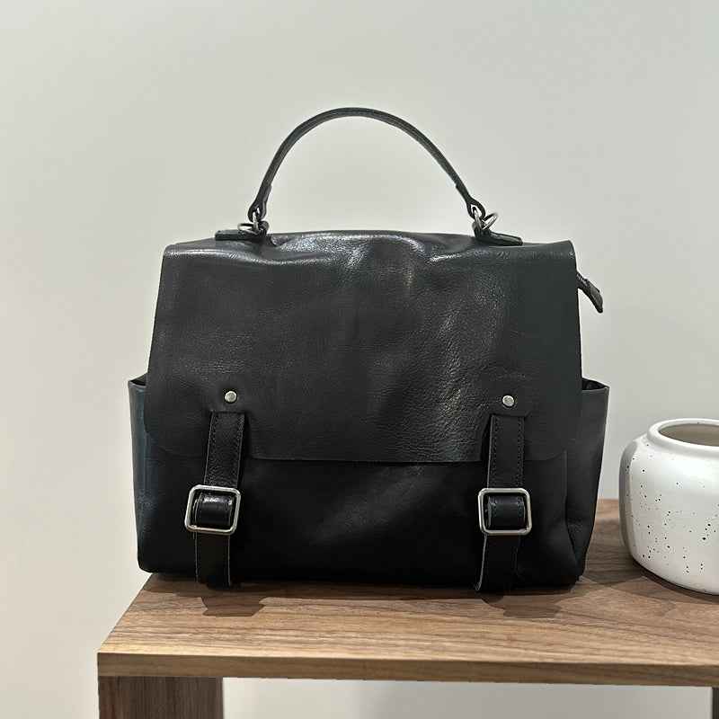 Vintage Womens Leather Backpack, Handmade Full Grain Leather Backpack, Women's Leather Backpack for School