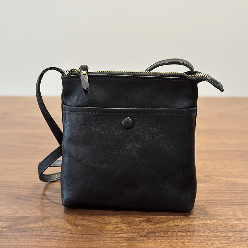 Leather Crossbody Phone Bag，Retro Mini Genuine leather Women's Bag