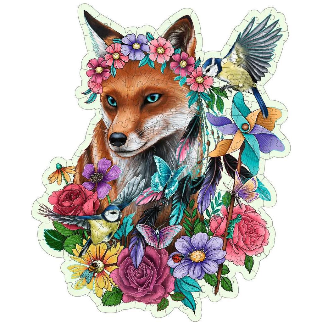 Colorful Fox 150 Piece Wood Jigsaw Puzzle Ravensburger