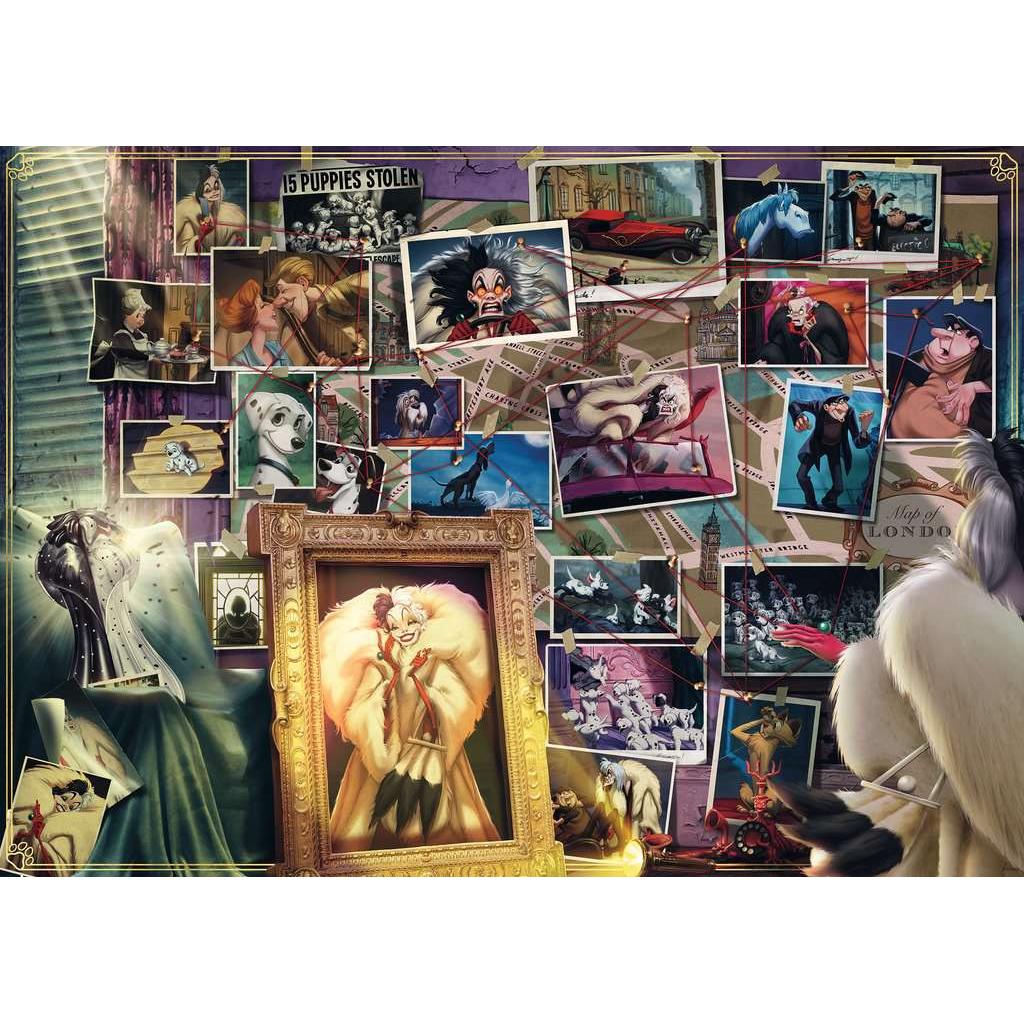 Cruella De Vil "Disney Villainous" 1000 Piece Jigsaw Puzzle Ravensburger