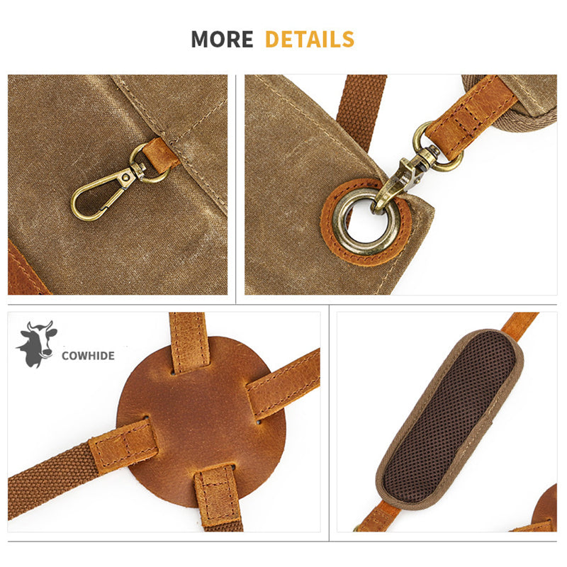 Custom Waxed Canvas Work Apron, Canvas apron with Tool Pockets, Personalized Utility Apron for Men & Women