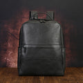 Full Grain Leather Backpack Black Men's Leather Backpack Handmade Travel Backpack