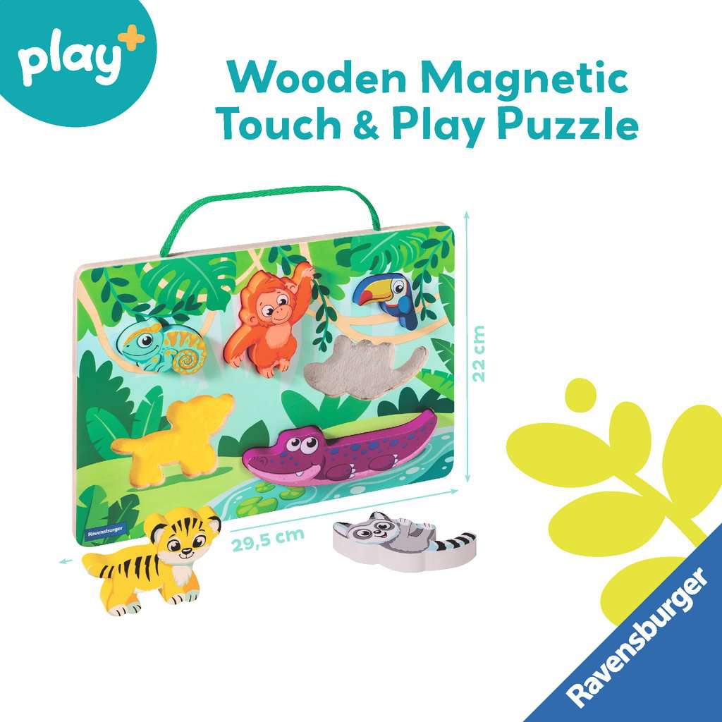In the Jungle - Wooden Touch & Play Puzzle for Toddlers Ravensburger