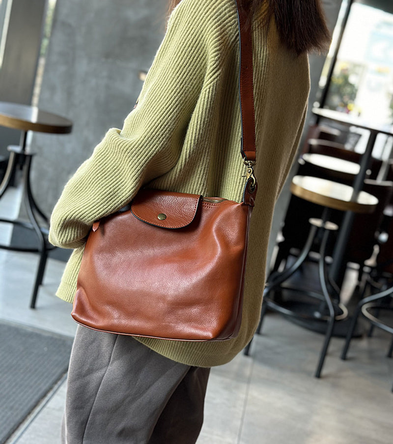 Large Women Leather Tote Bag, Full Grain Leather Shoulder Bag, Womens Leather Tote Bags for Work