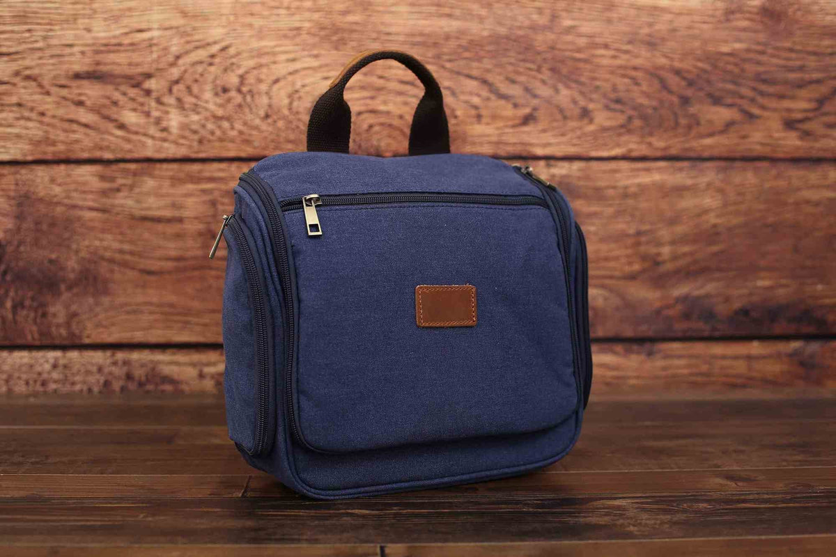 Personalized Canvas Toiletry Bag, Hanging Canvas Dopp Kit Bag, Monogram Organizer Bag, Best Men Gift, Groomsmen Gift