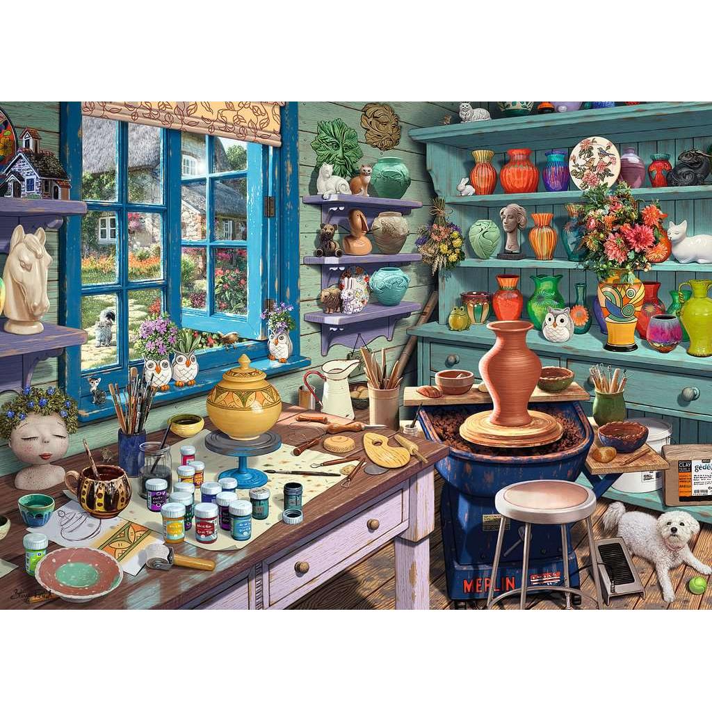 Pottery Studio Sanctuary 500 Piece Jigsaw Puzzle Ravensburger