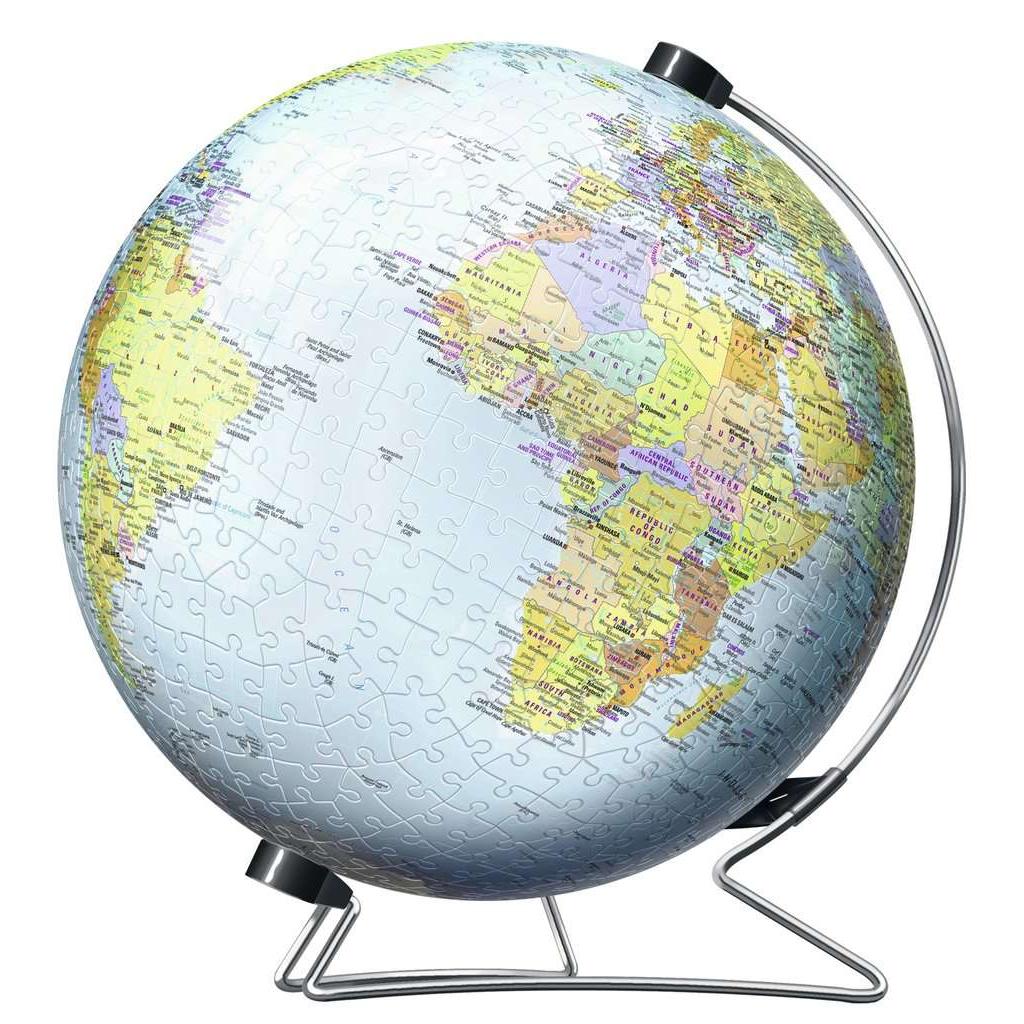 World Globe with Stand 550 Piece 3D Jigsaw Puzzle Ravensburger