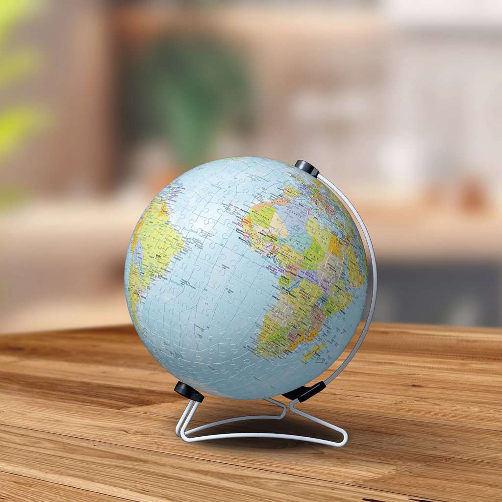 World Globe with Stand 550 Piece 3D Jigsaw Puzzle Ravensburger