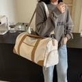 Personalized Weekender Bag with Shoes Compartment, Embroidered Travel Bag