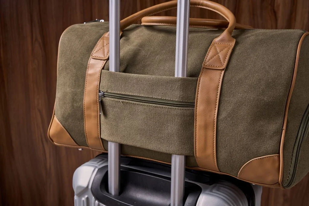 Personalized Weekender Bag with Shoes Compartment, Embroidered Travel Bag