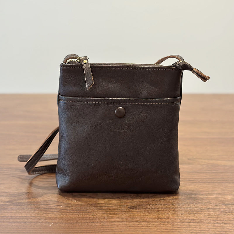 Leather Crossbody Phone Bag，Retro Mini Genuine leather Women's Bag